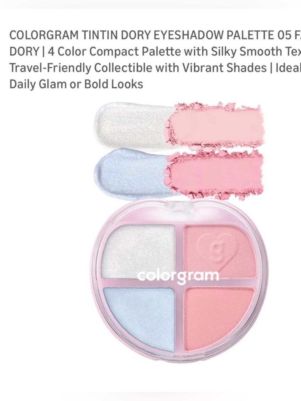 Colorgram Tintin Dory Eye Palette Jelly Thru K-Beauty Eyeshadow NIB NWT - Picture 6 of 9